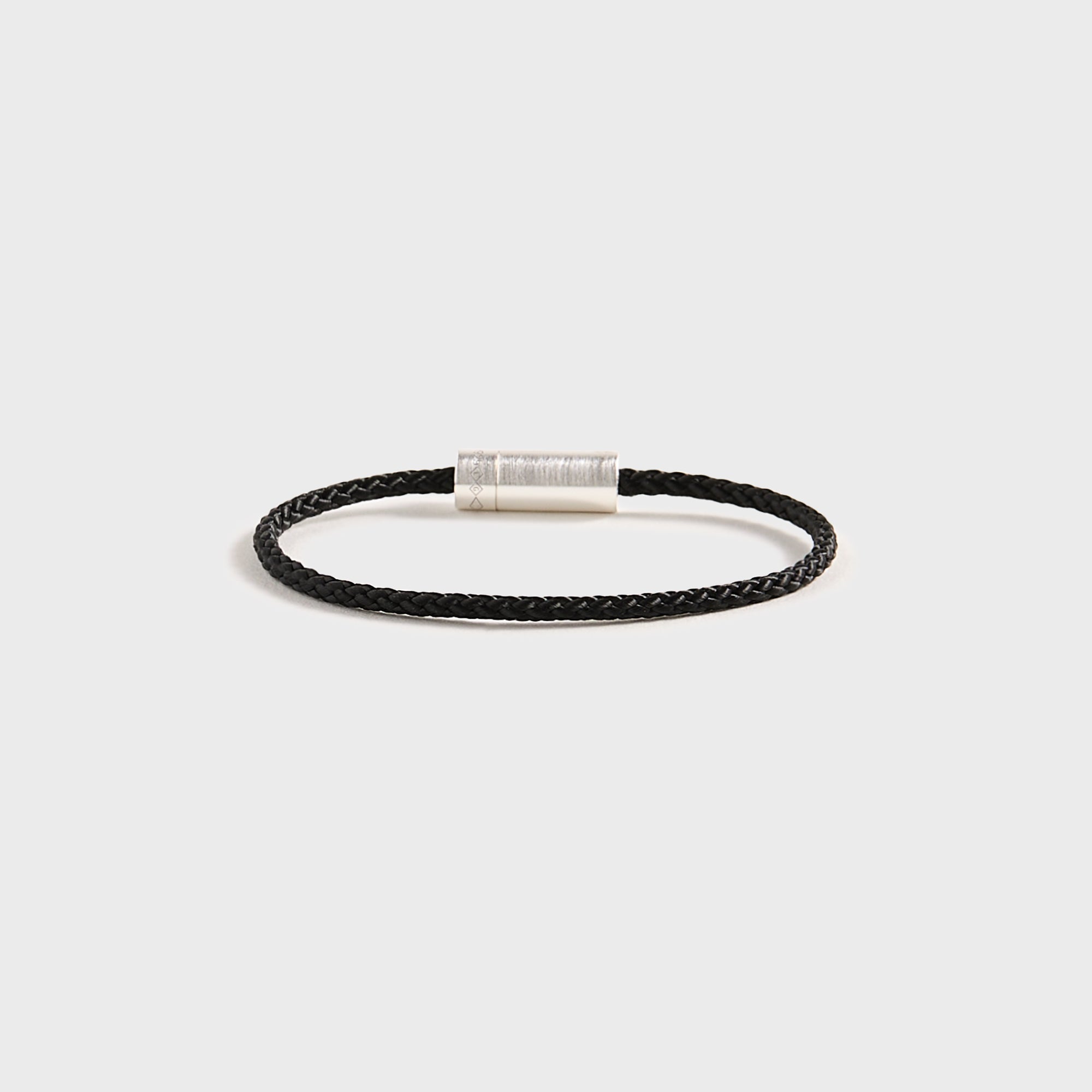 Le Gramme 7g Brushed Nato Cable Bracelet - Silver / Black | Kith Silver / Black