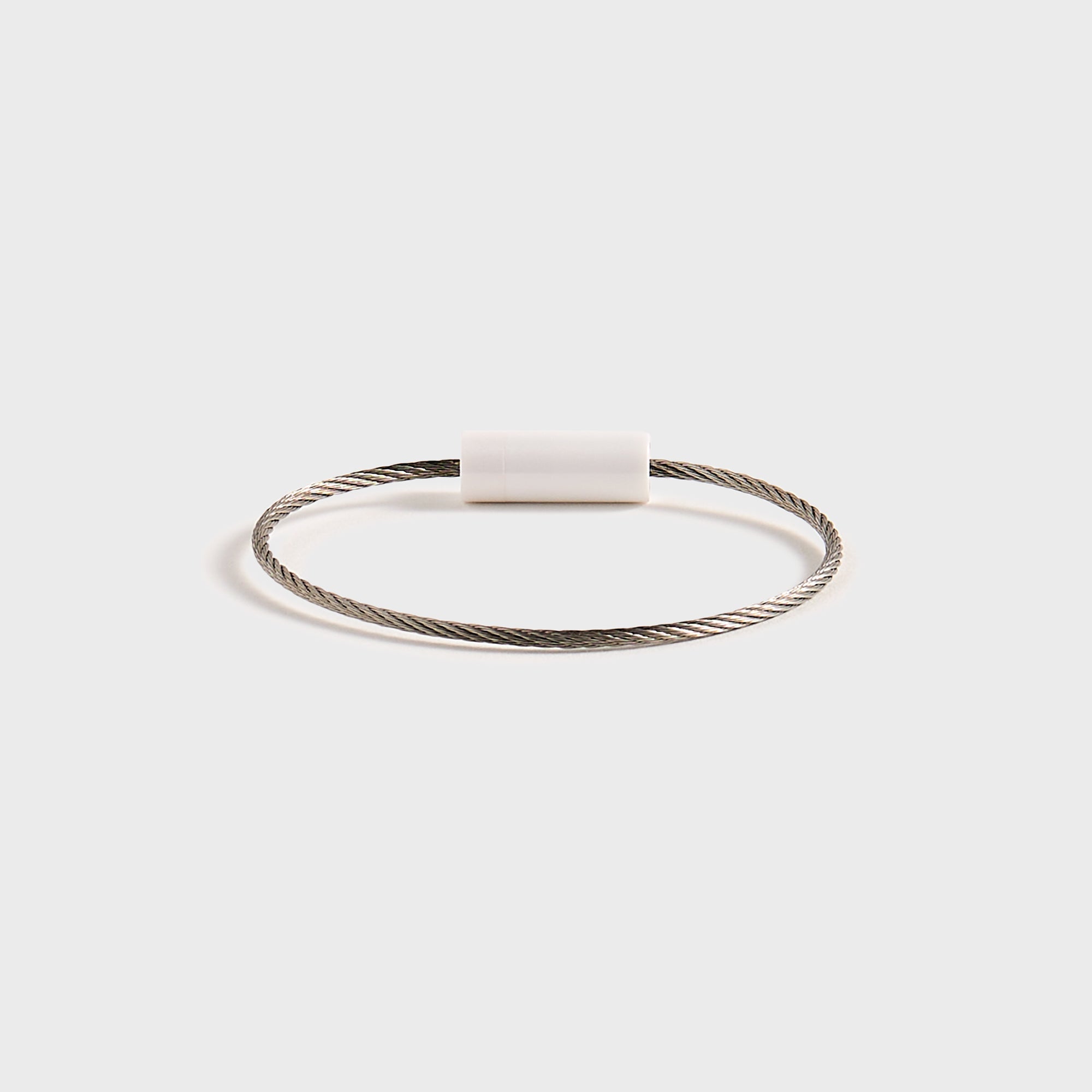Le Gramme 5g Brushed White Ceramic Cable Bracelet - White | Kith White