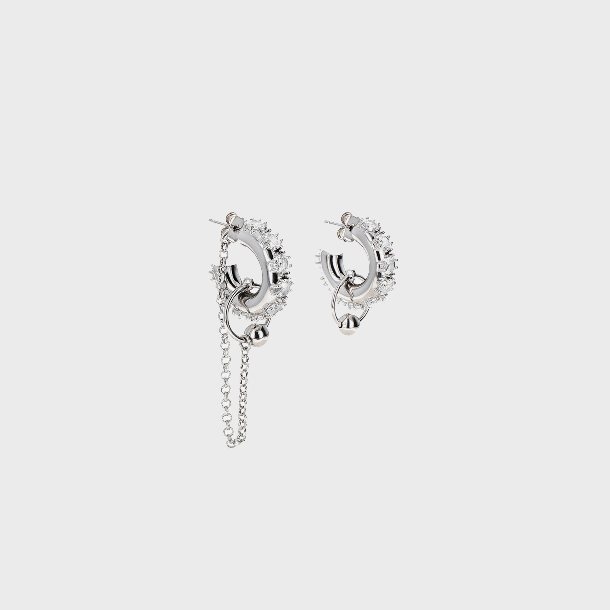 Justine Clenquet Penny Earring - Palladium | Kith Palladium