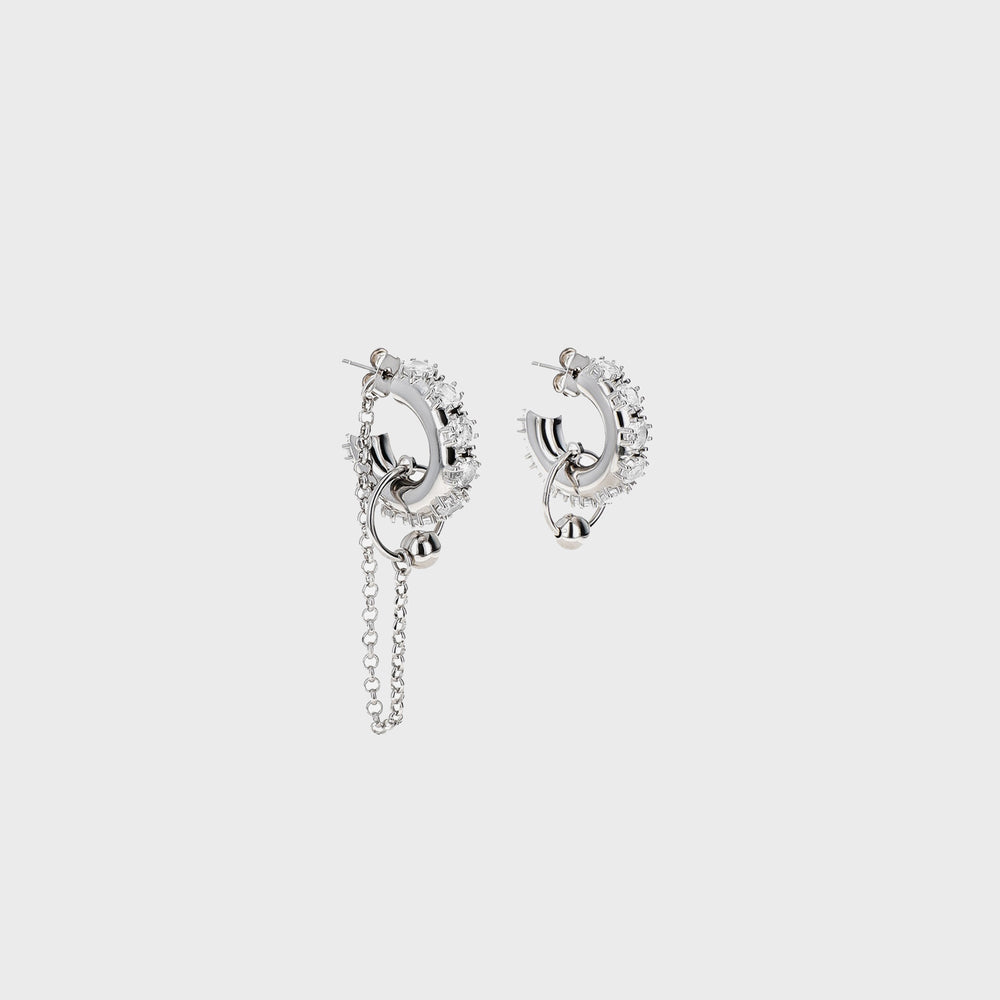 Justine Clenquet Penny Earring - Palladium | Kith Palladium