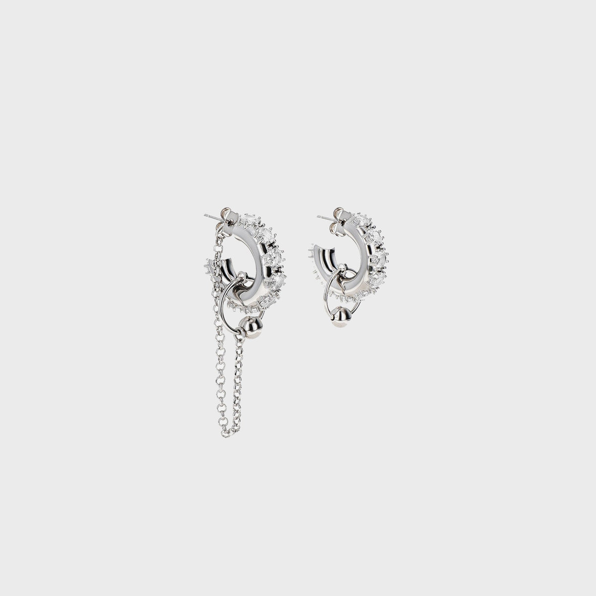 Justine Clenquet Penny Earring - Palladium | Kith Palladium