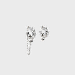 Justine Clenquet Penny Earring - Palladium | Kith Palladium