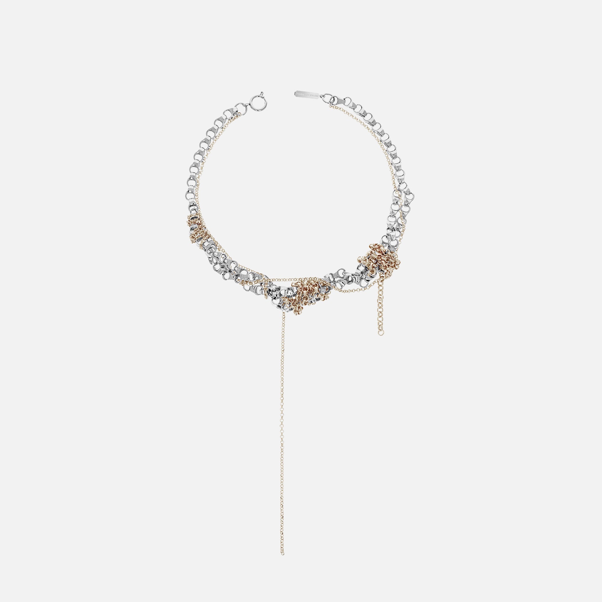 Justine Clenquet Bella Necklace - Palladium / Gold | Kith Palladium / Gold