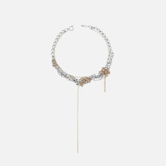 Justine Clenquet Bella Necklace - Palladium / Gold | Kith Palladium / Gold