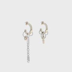Justine Clenquet Iris Earring - Silver | Kith Silver