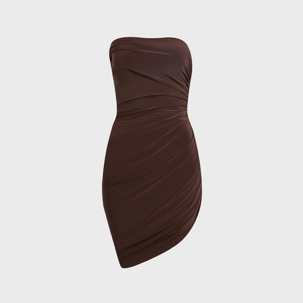 Norma Kamali Strapless Diana Pickleball Dress - Chocolate | Kith Chocolate