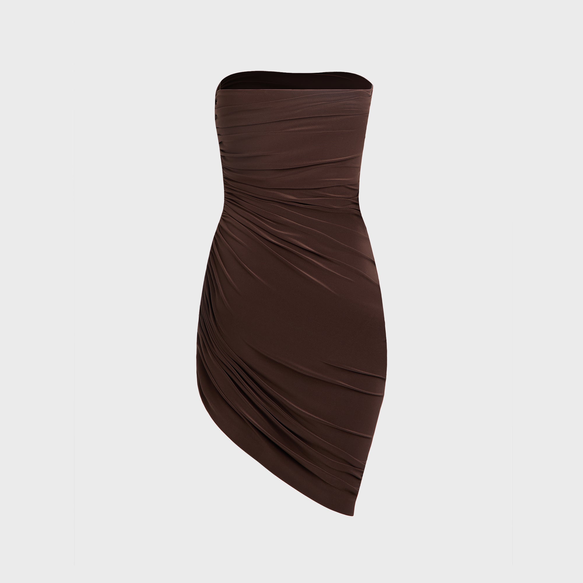 Norma Kamali Strapless Diana Pickleball Dress - Chocolate | Kith Chocolate