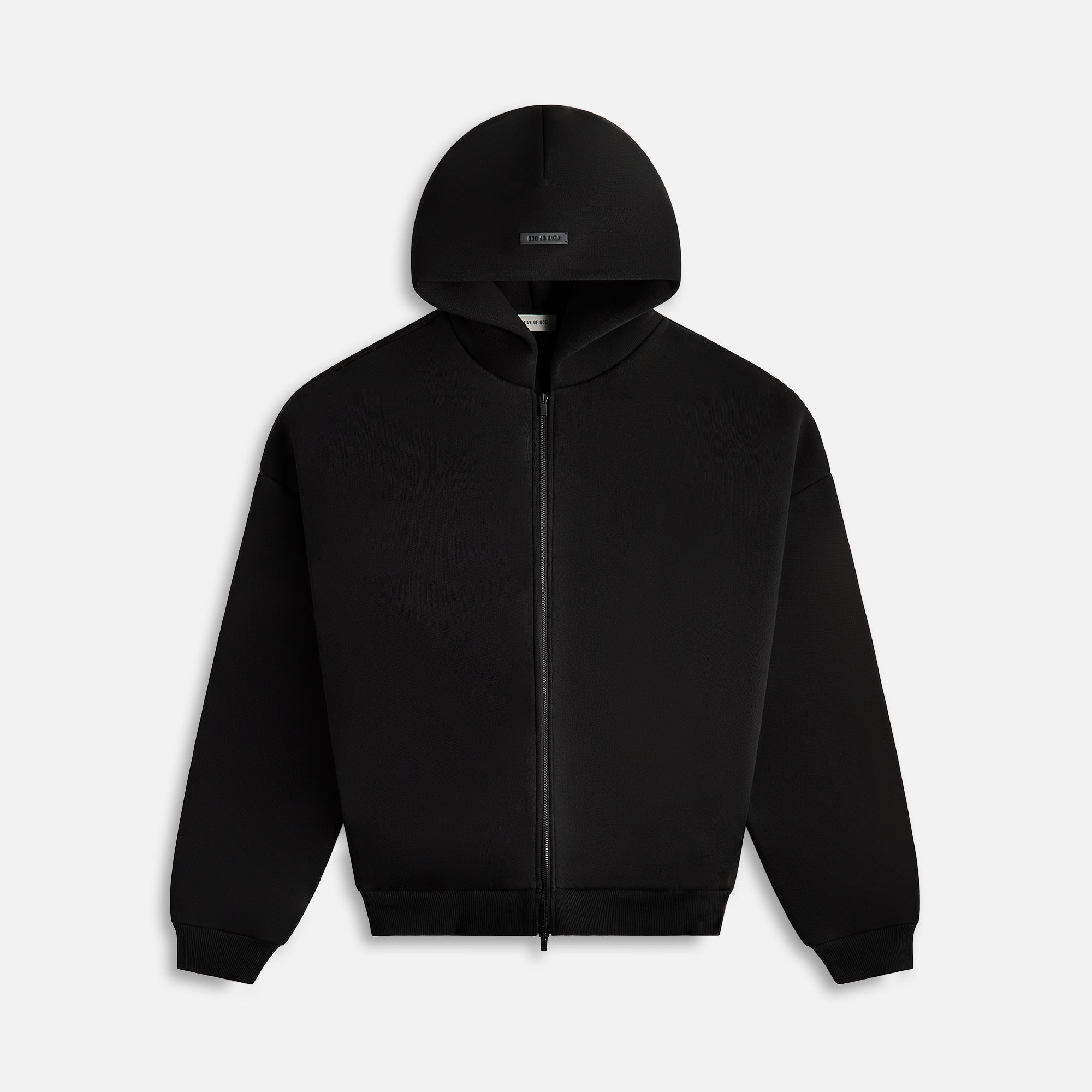 Fear of God Full Zip Hoodie - Black | Kith Black