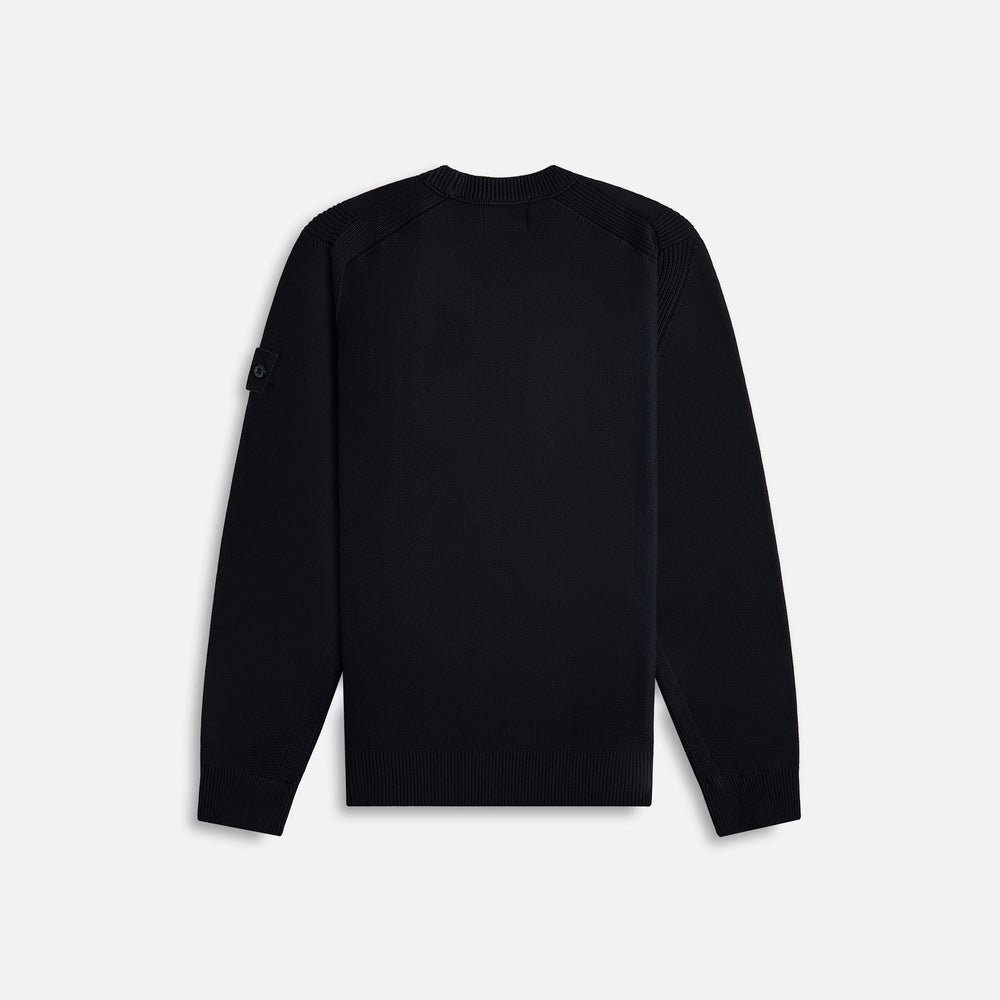 Stone Island Cotton Cashmere Ghost Piece Crewneck - Navy Blue | Kith Navy Blue