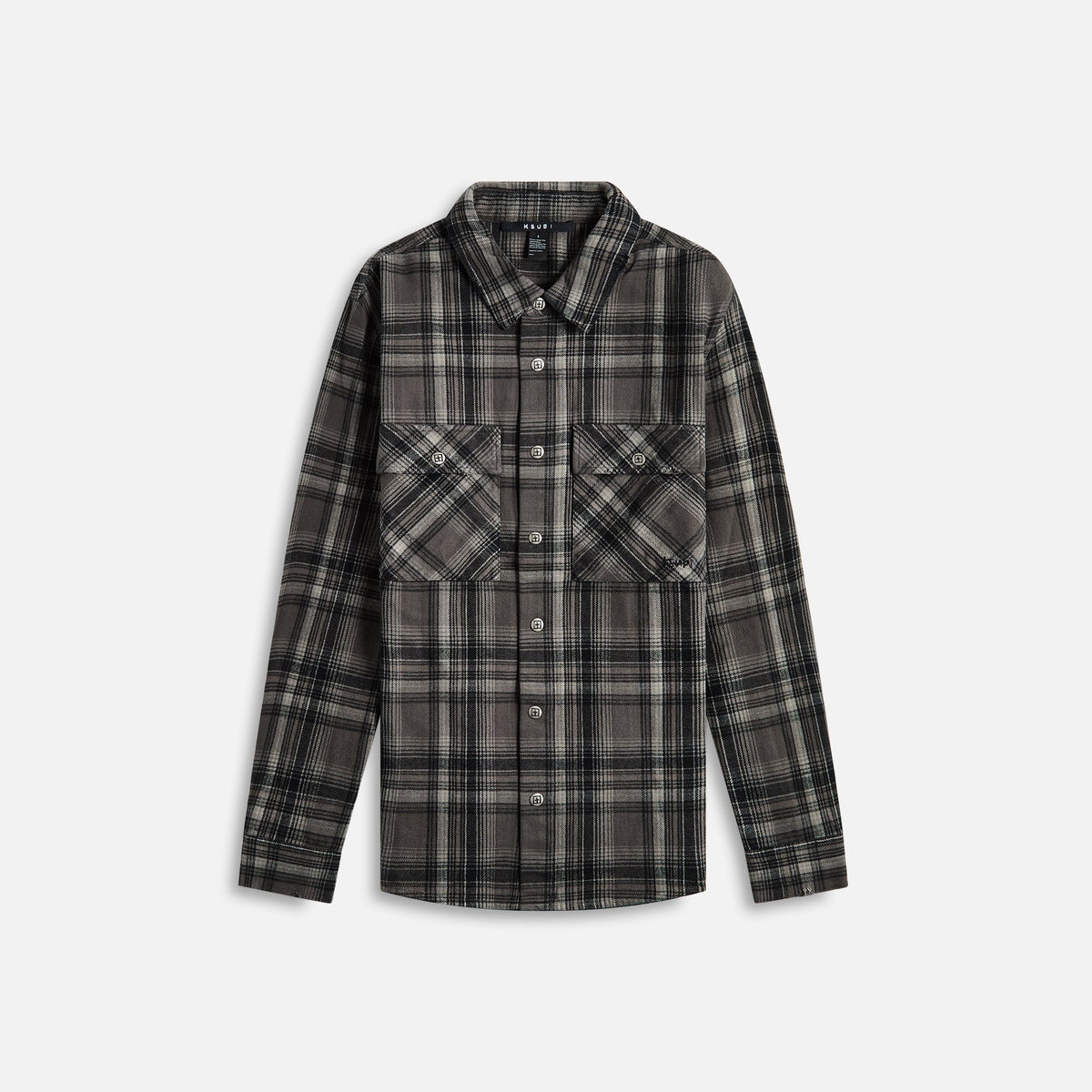 Ksubi Snakebite Shirt - Check Charcoal | Kith Check Charcoal
