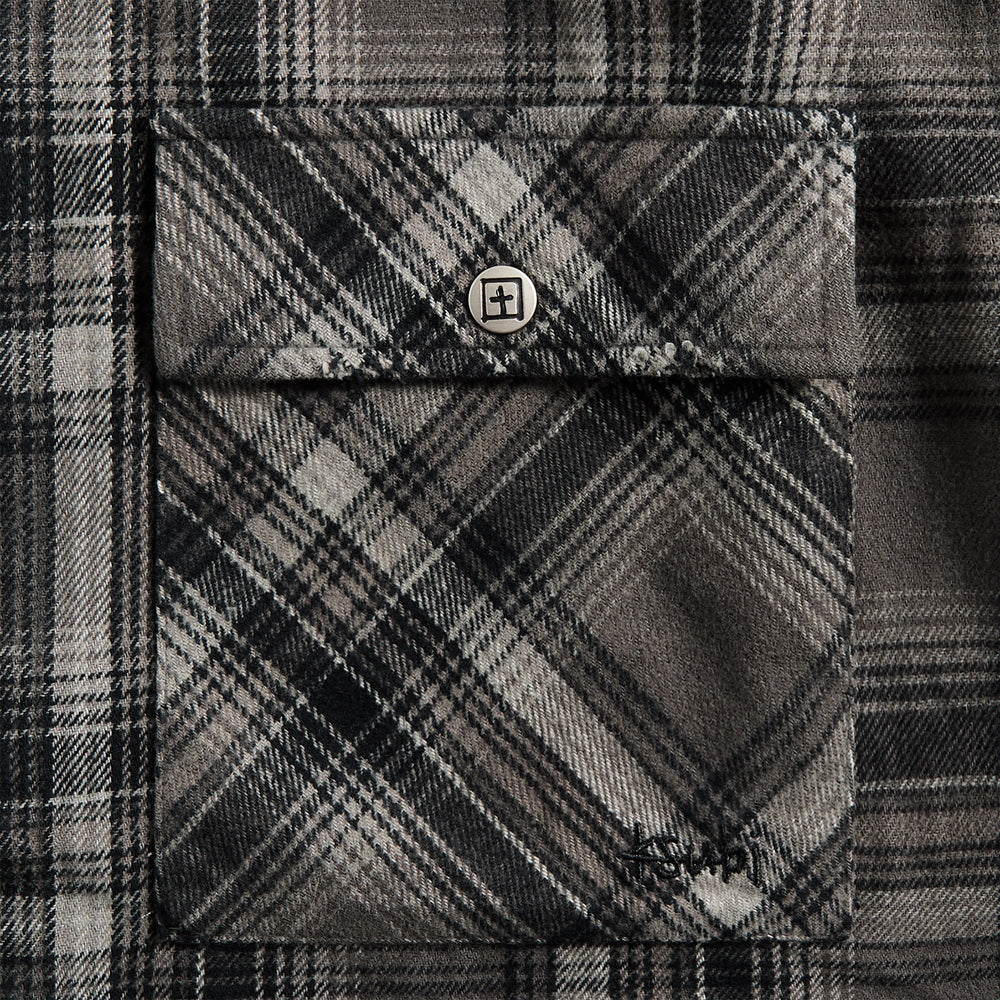 Ksubi Snakebite Shirt - Check Charcoal | Kith Check Charcoal