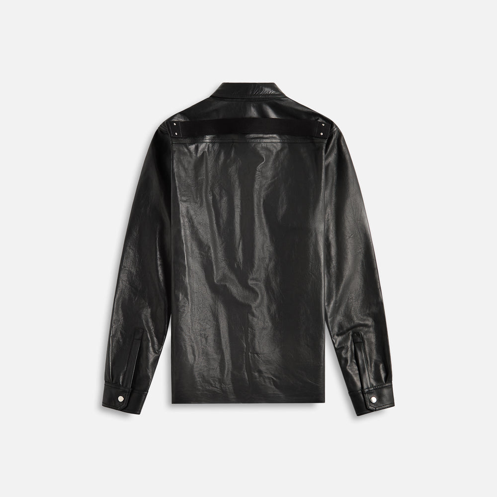 Rick Owens Giacca In Pelle Outershirt - Black | Kith Black