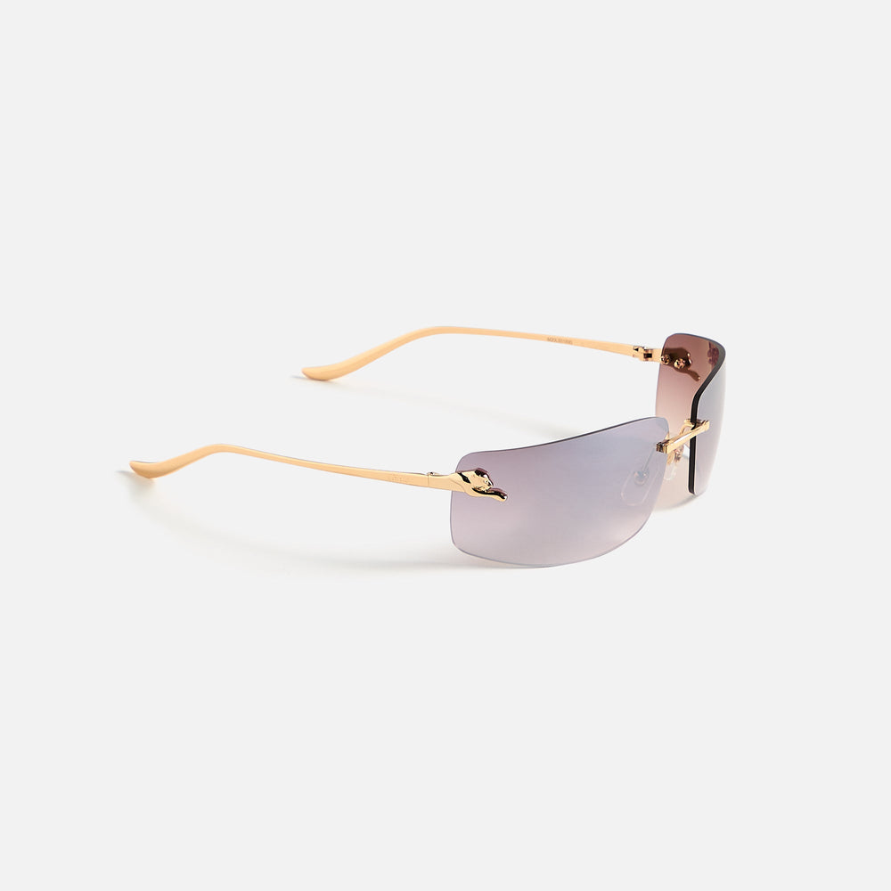Cartier Panthere Square Sunglasses - Gold / Red | Kith Gold / Red
