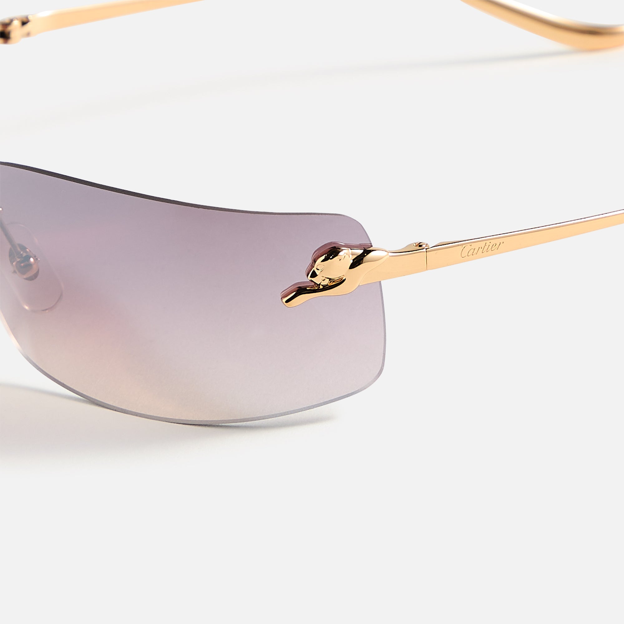 Cartier Panthere Square Sunglasses - Gold / Red | Kith Gold / Red