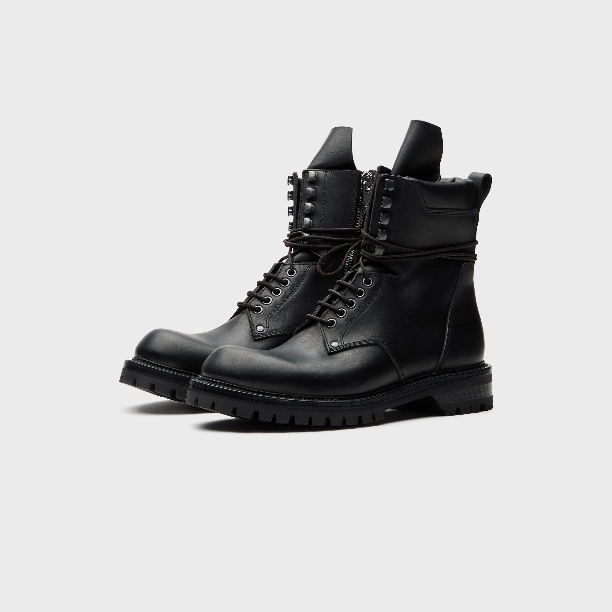 Rick Owens Army Low Boot Scarpe - Pelle Black | Kith Pelle Black
