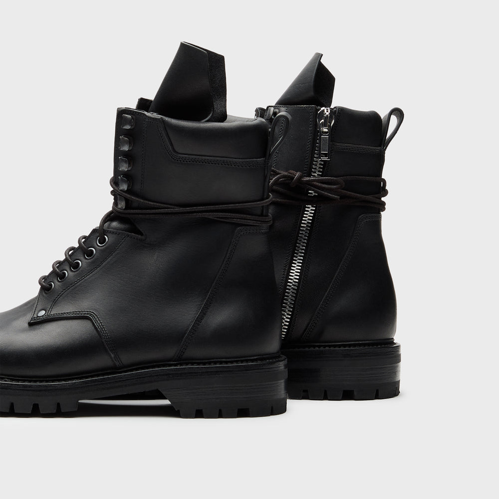 Rick Owens Army Low Boot Scarpe - Pelle Black | Kith Pelle Black