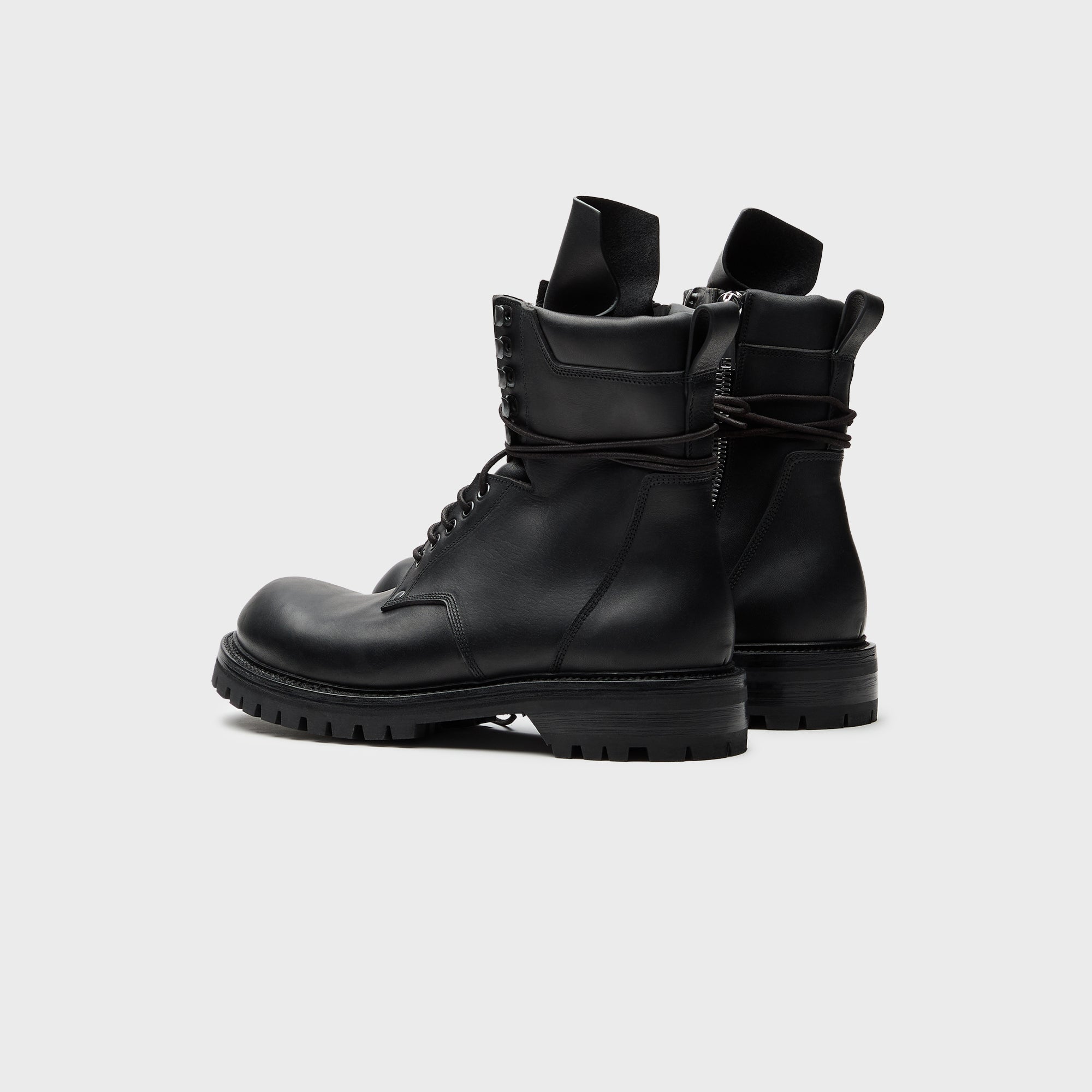 Rick Owens Army Low Boot Scarpe - Pelle Black | Kith Pelle Black