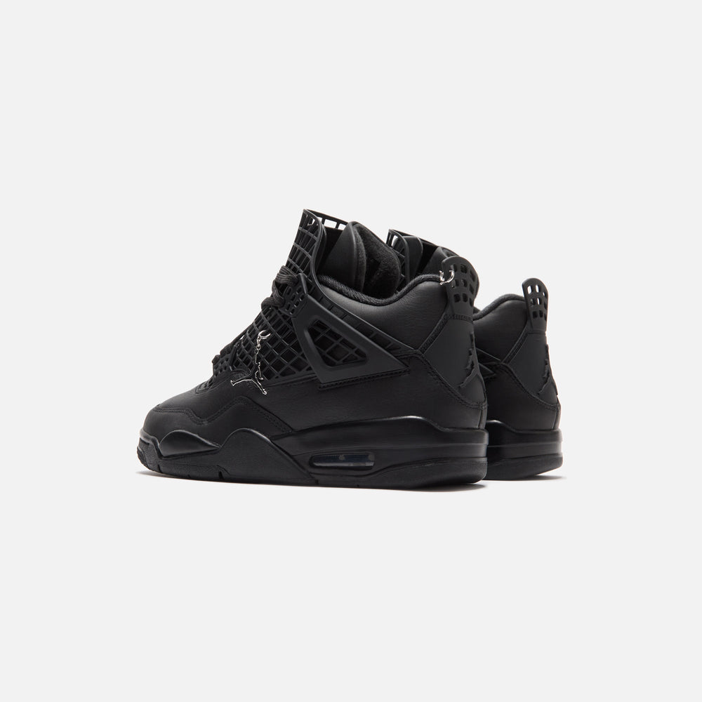 Nike WMNS Air Jordan 4 Net - Black / Metallic Silver | Kith Black / Metallic Silver