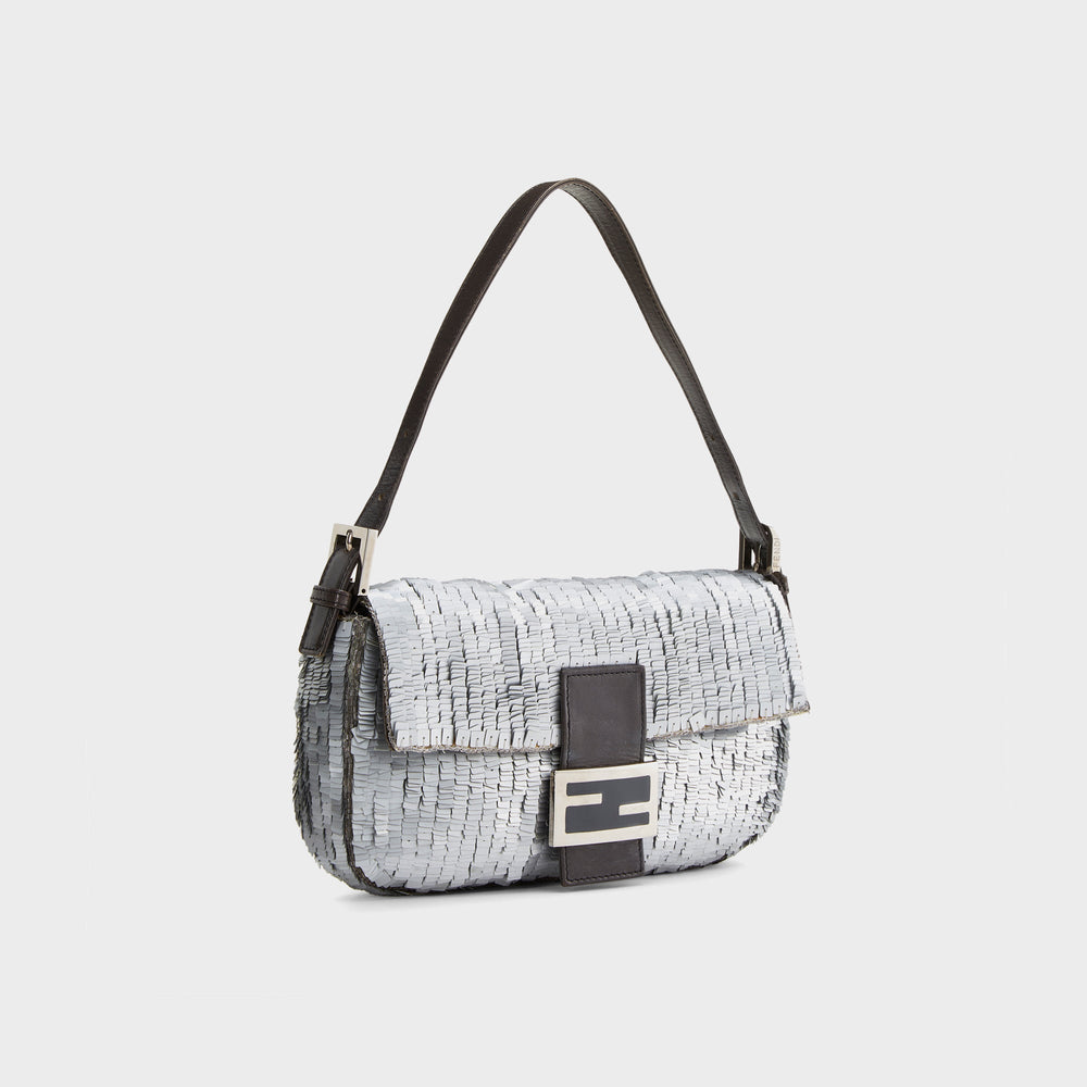WGACA Fendi Silver Sequin Baguette - Sequin | Kith Sequin
