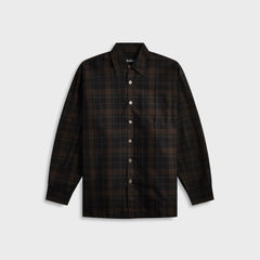 Our Legacy Borrowed Shirt - Black Sheer Shadow Check | Kith Black Sheer Shadow Check
