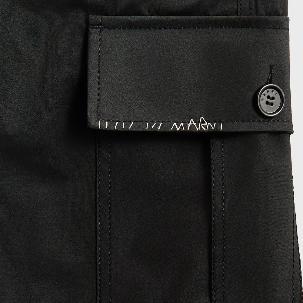 Marni Drawstring Cargo Workwear Gabardine Pant - Black | Kith Black