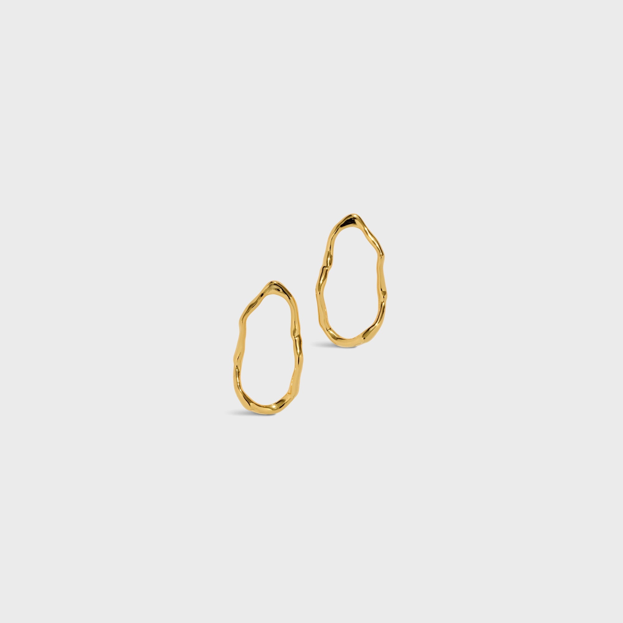 Alexis Bittar Brut Gold Open Oval Post Earring - Gold | Kith Gold