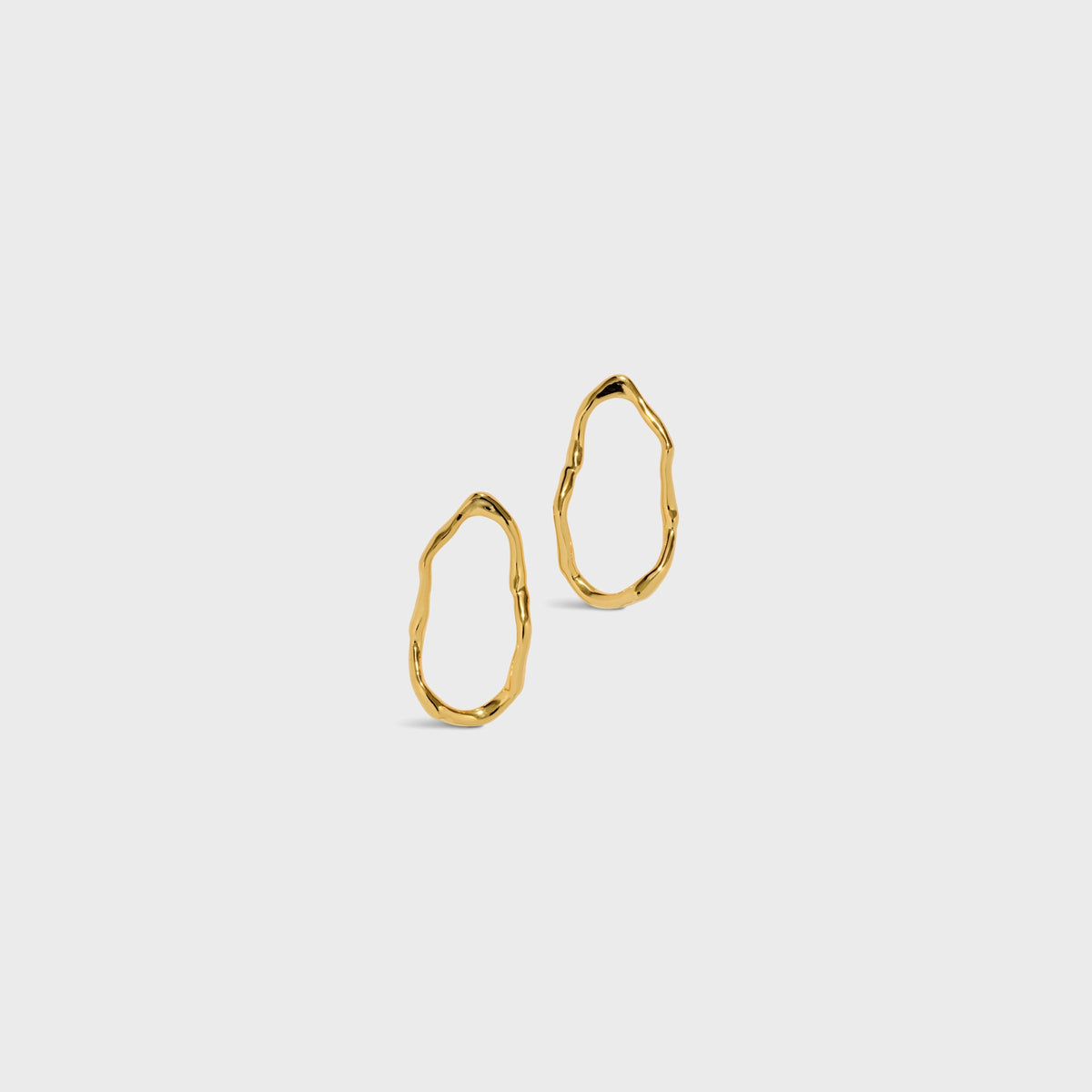 Alexis Bittar Brut Gold Open Oval Post Earring - Gold | Kith Gold