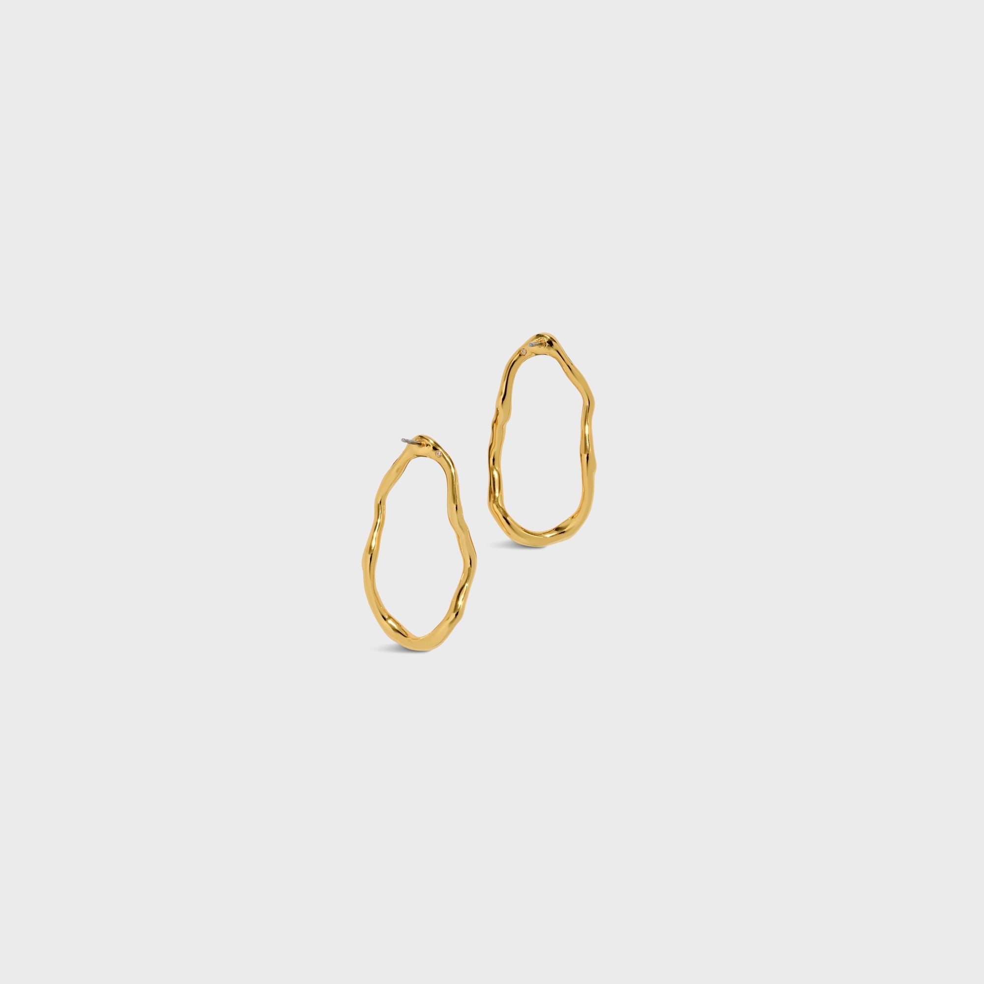 Alexis Bittar Brut Gold Open Oval Post Earring - Gold | Kith Gold