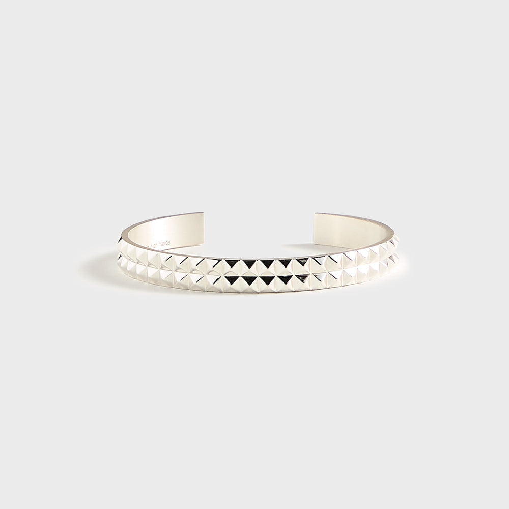 Le Gramme Bracelet Ruban GDES Pyramids - Silver | Kith Silver
