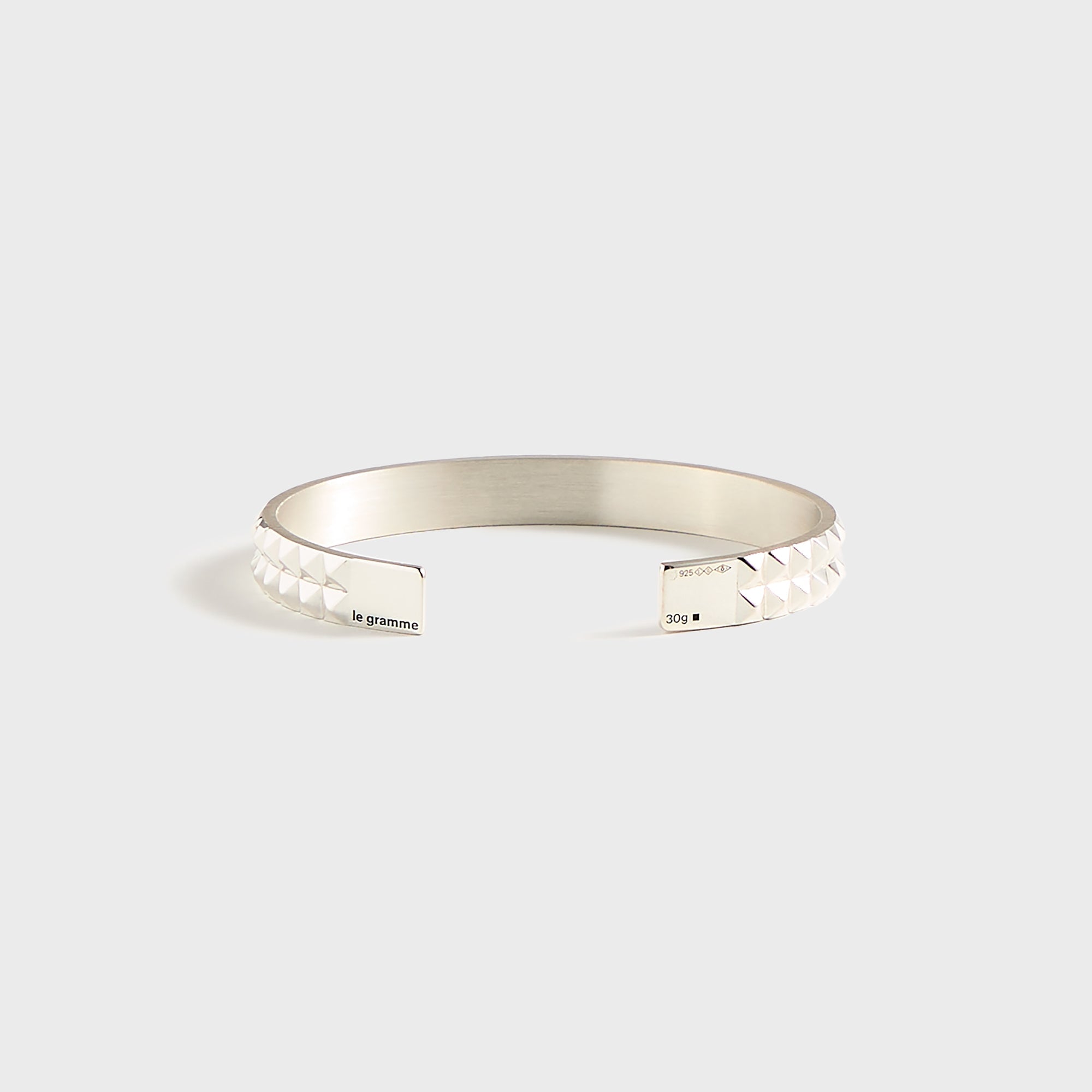 Le Gramme Bracelet Ruban GDES Pyramids - Silver | Kith Silver