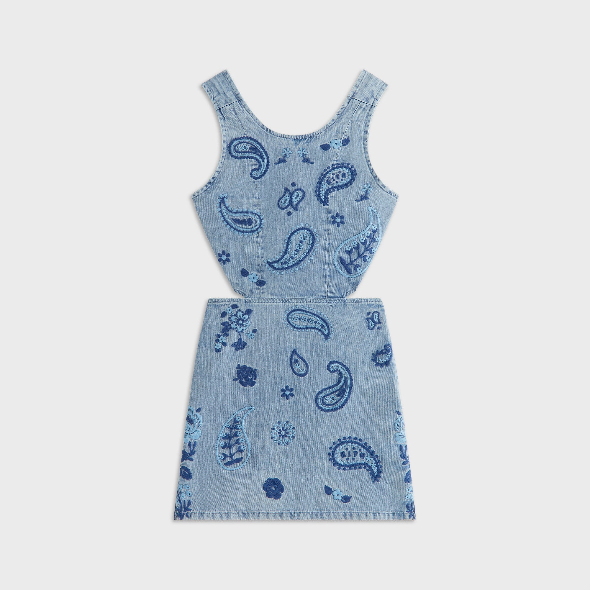Kith Kids Floral Paisley Chambray Dress - Kent Light Wash | Kith Kent Light Wash
