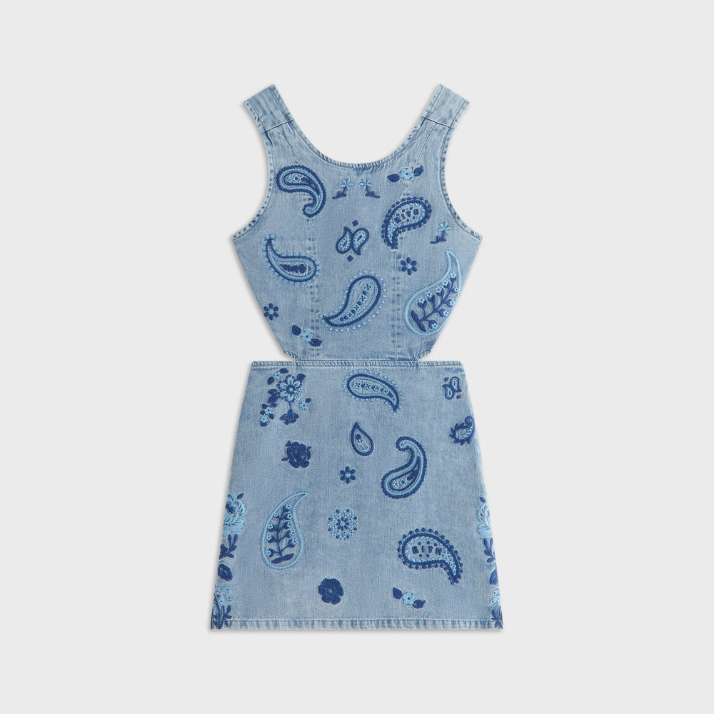 Kith Kids Floral Paisley Chambray Dress - Kent Light Wash | Kith Kent Light Wash