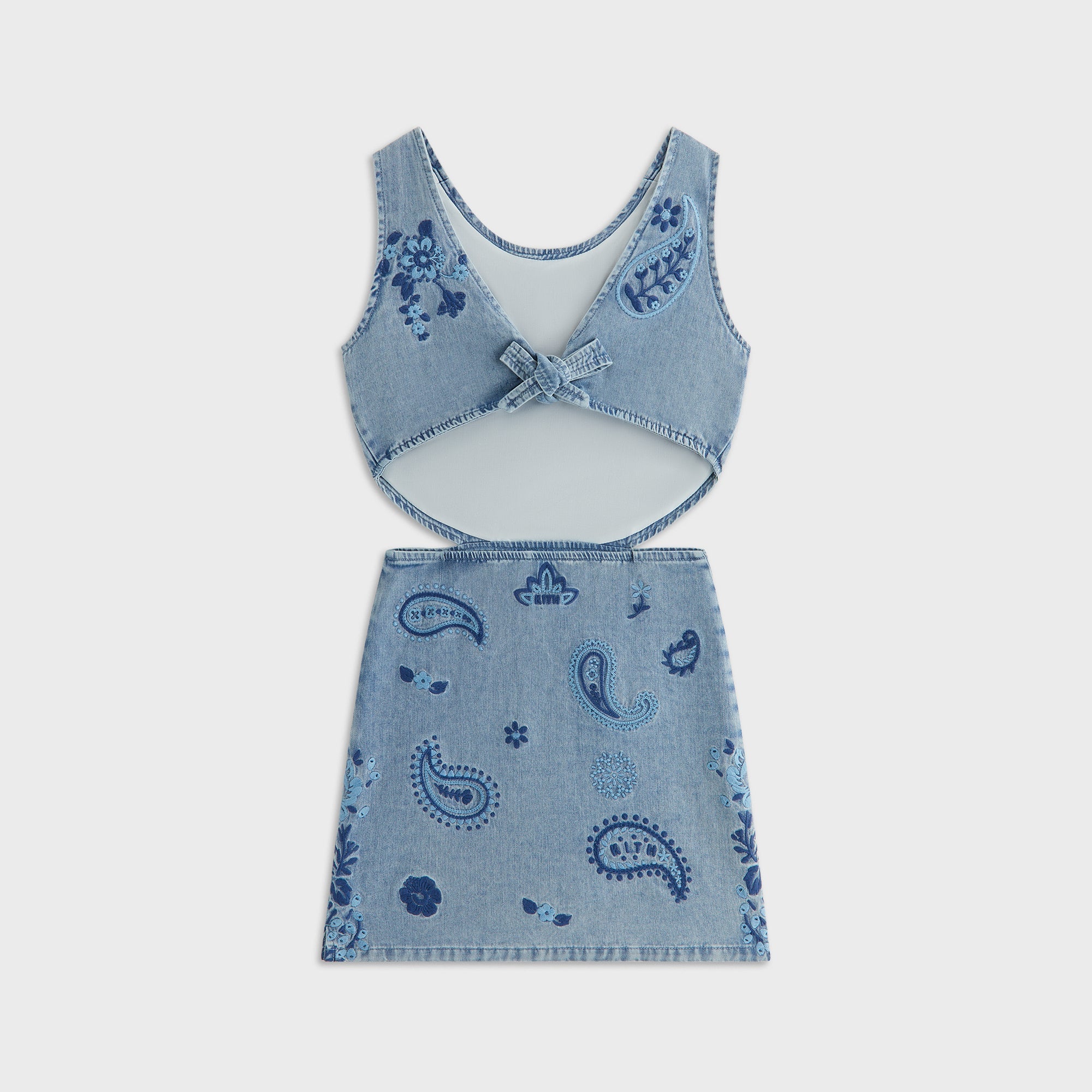 Kith Kids Floral Paisley Chambray Dress - Kent Light Wash | Kith Kent Light Wash