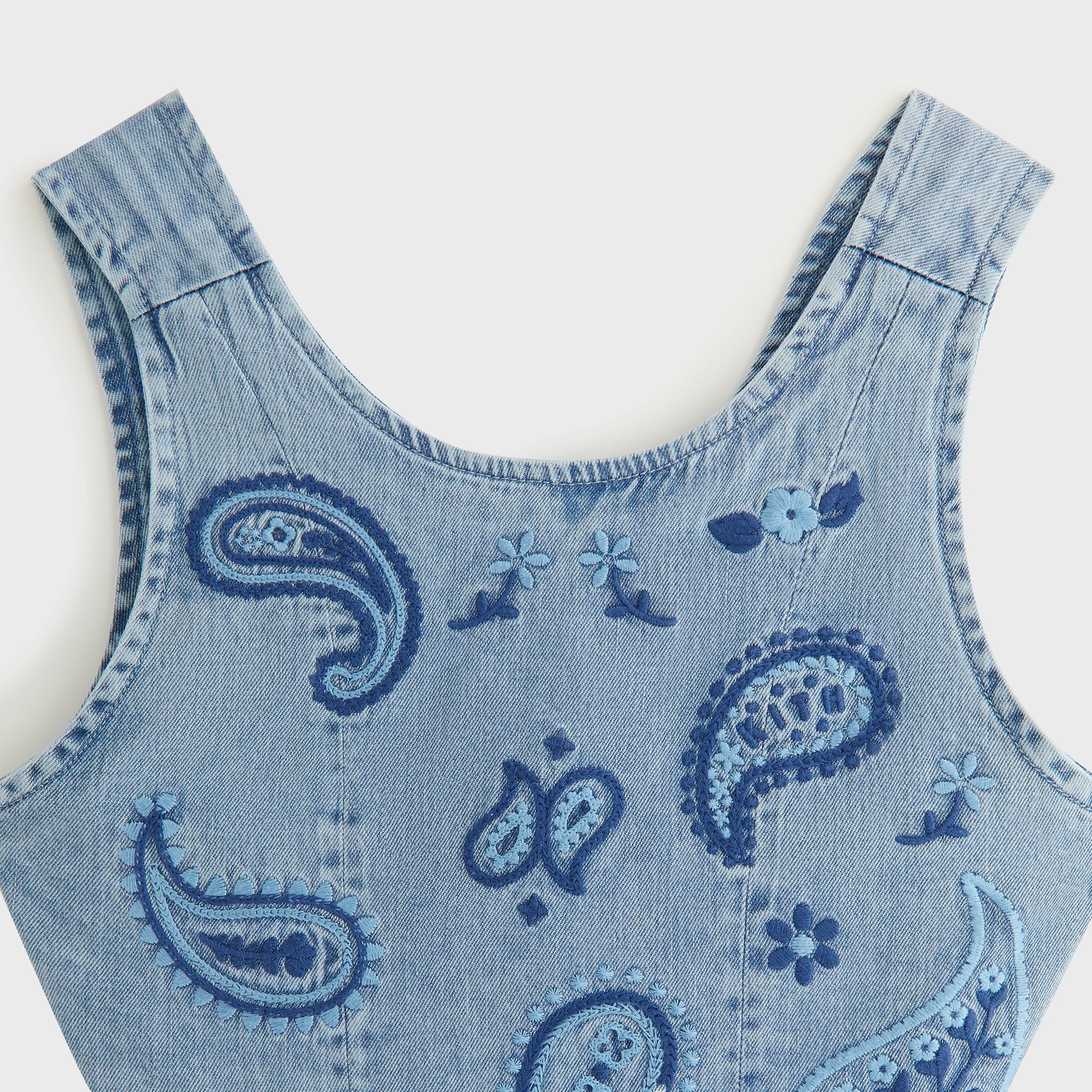 Kith Kids Floral Paisley Chambray Dress - Kent Light Wash | Kith Kent Light Wash