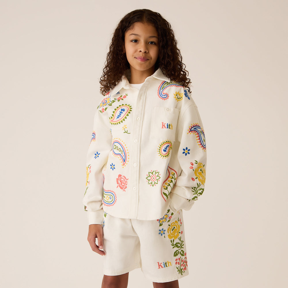 Kith Kids Floral Paisley Apollo Shirt - Silk | Kith Silk