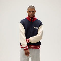 Kith for Peanuts Globe Wyona Full Zip Sweater - Nocturnal | Kith Nocturnal