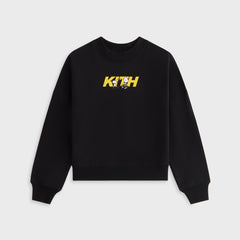 Kith Kids for Peanuts Skateboard Fast Logo Crewneck - Black | Kith Black