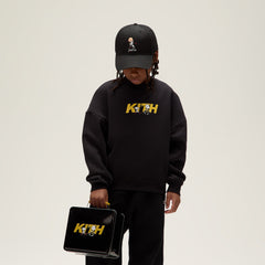 Kith Kids for Peanuts Skateboard Fast Logo Crewneck - Black | Kith Black