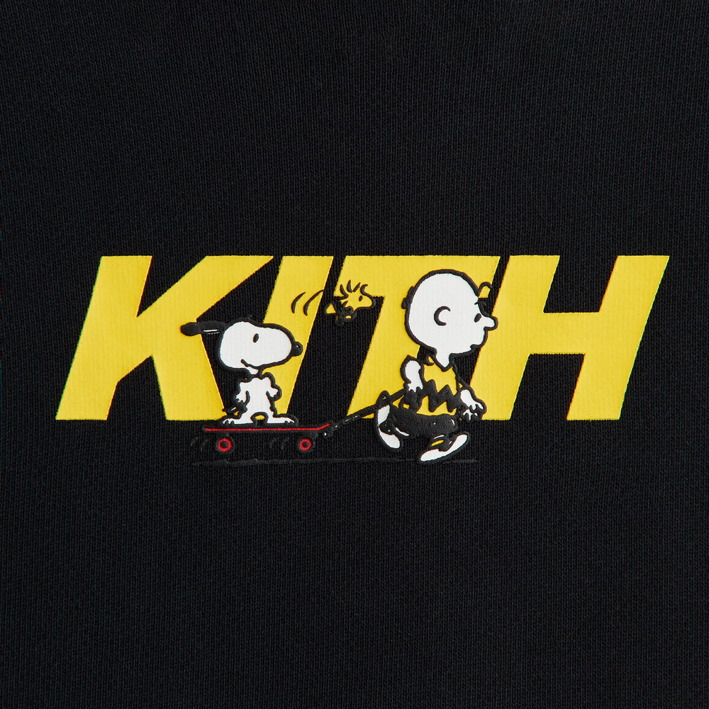 Kith Kids for Peanuts Skateboard Fast Logo Crewneck - Black | Kith Black