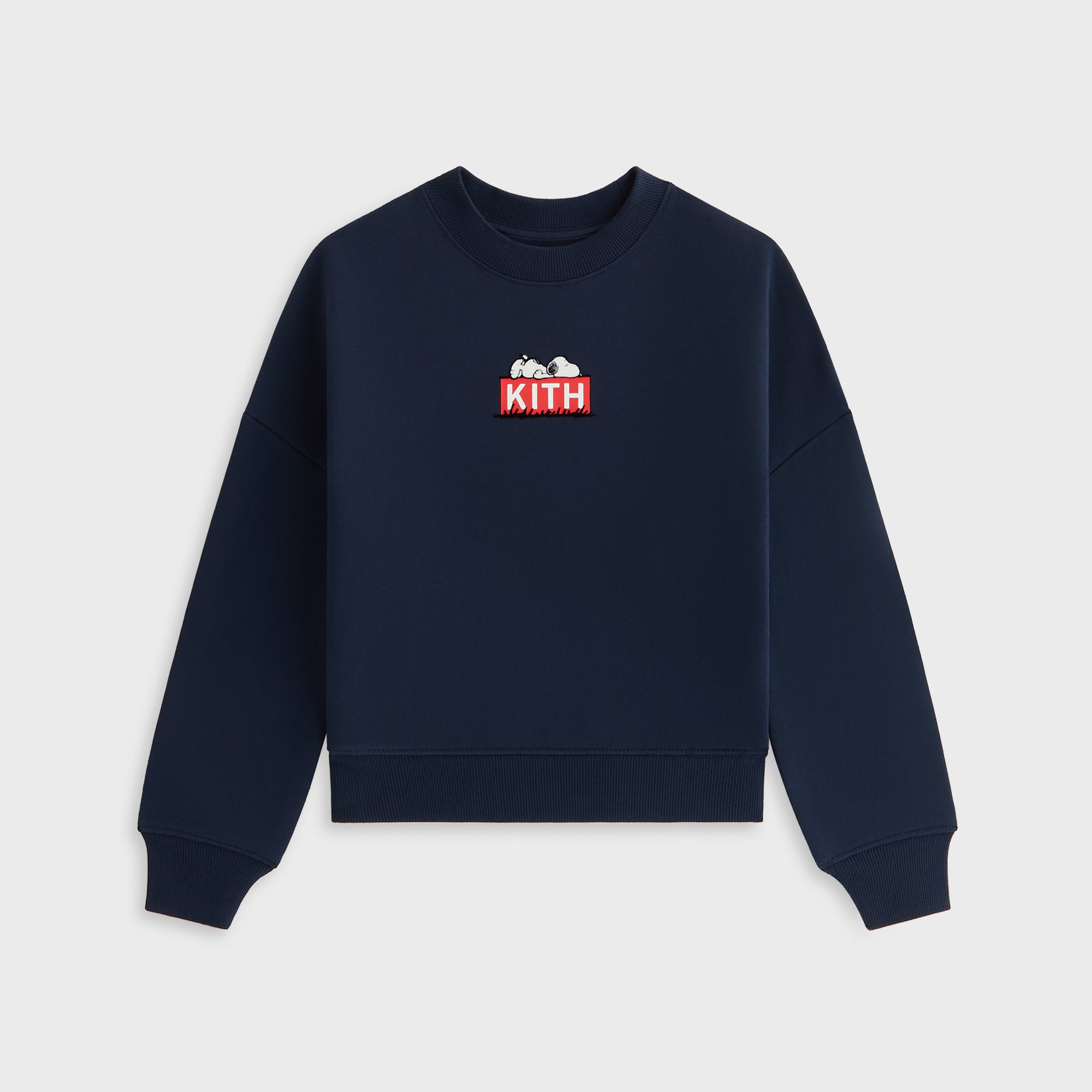 Kith Kids for Peanuts Doghouse Classic Logo Crewneck - Nocturnal | Kith Nocturnal