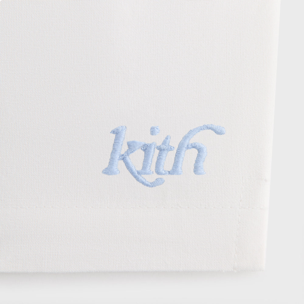 Kith Baby Novelty Embroidered Thompson Camp Short - White | Kith White