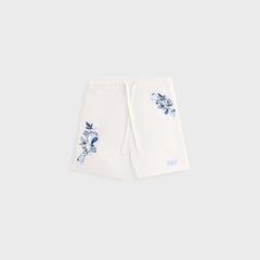 Kith Kids Novelty Embroidered Thompson Camp Short - White | Kith White