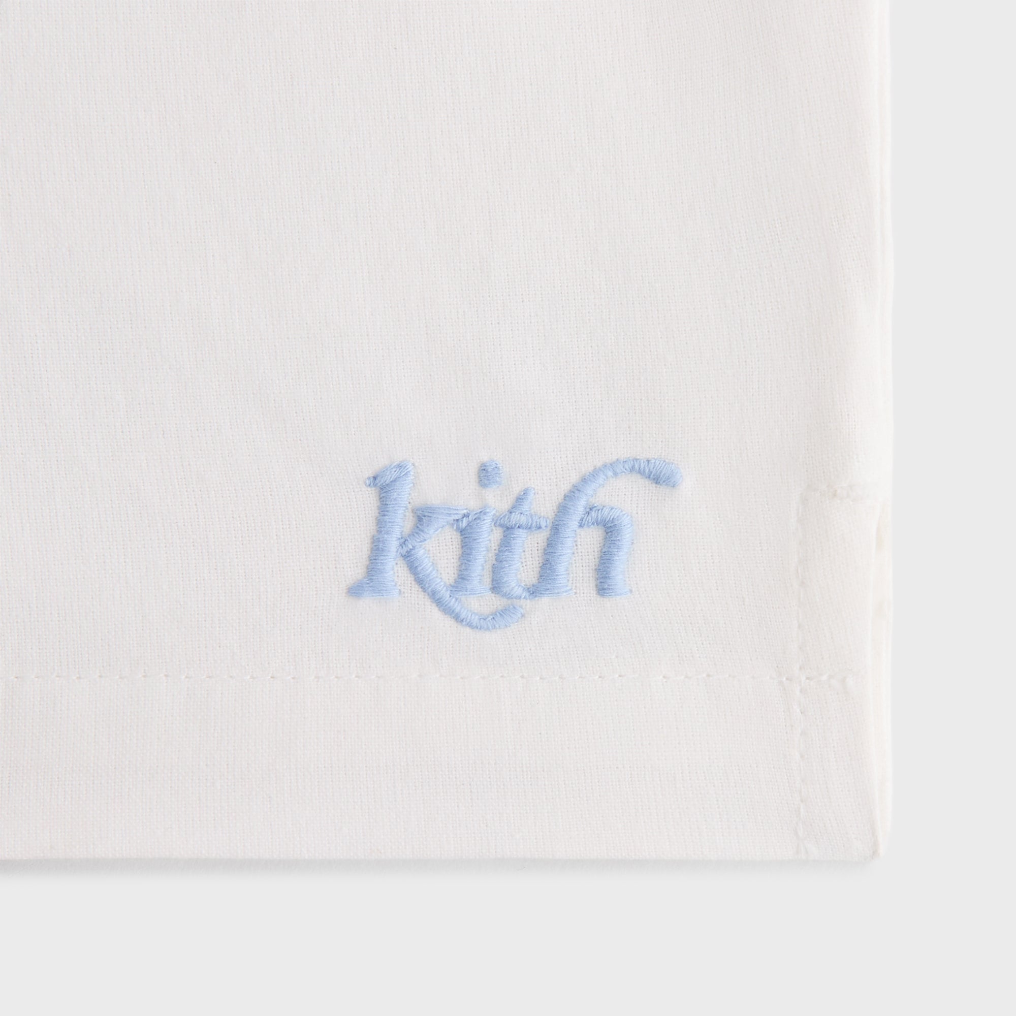 Kith Kids Novelty Embroidered Thompson Camp Short - White | Kith White