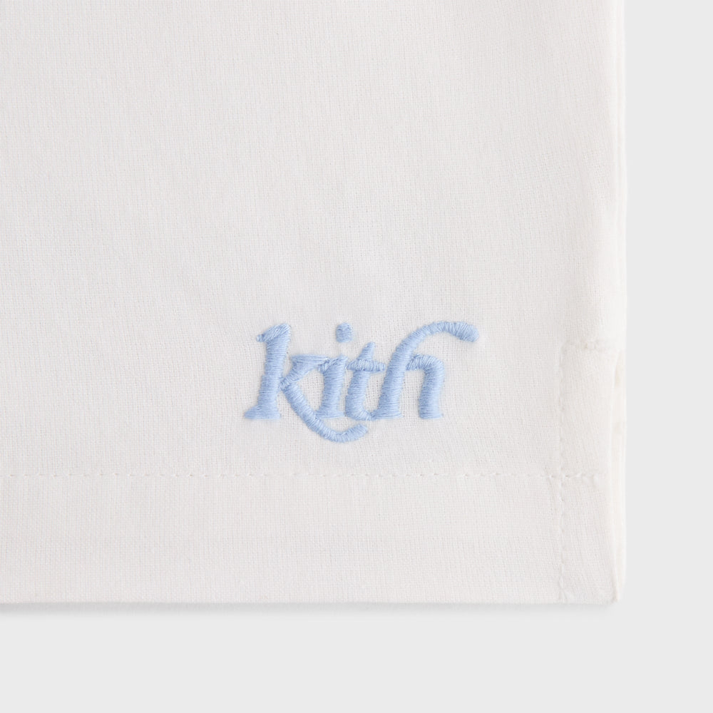Kith Kids Novelty Embroidered Thompson Camp Short - White | Kith White