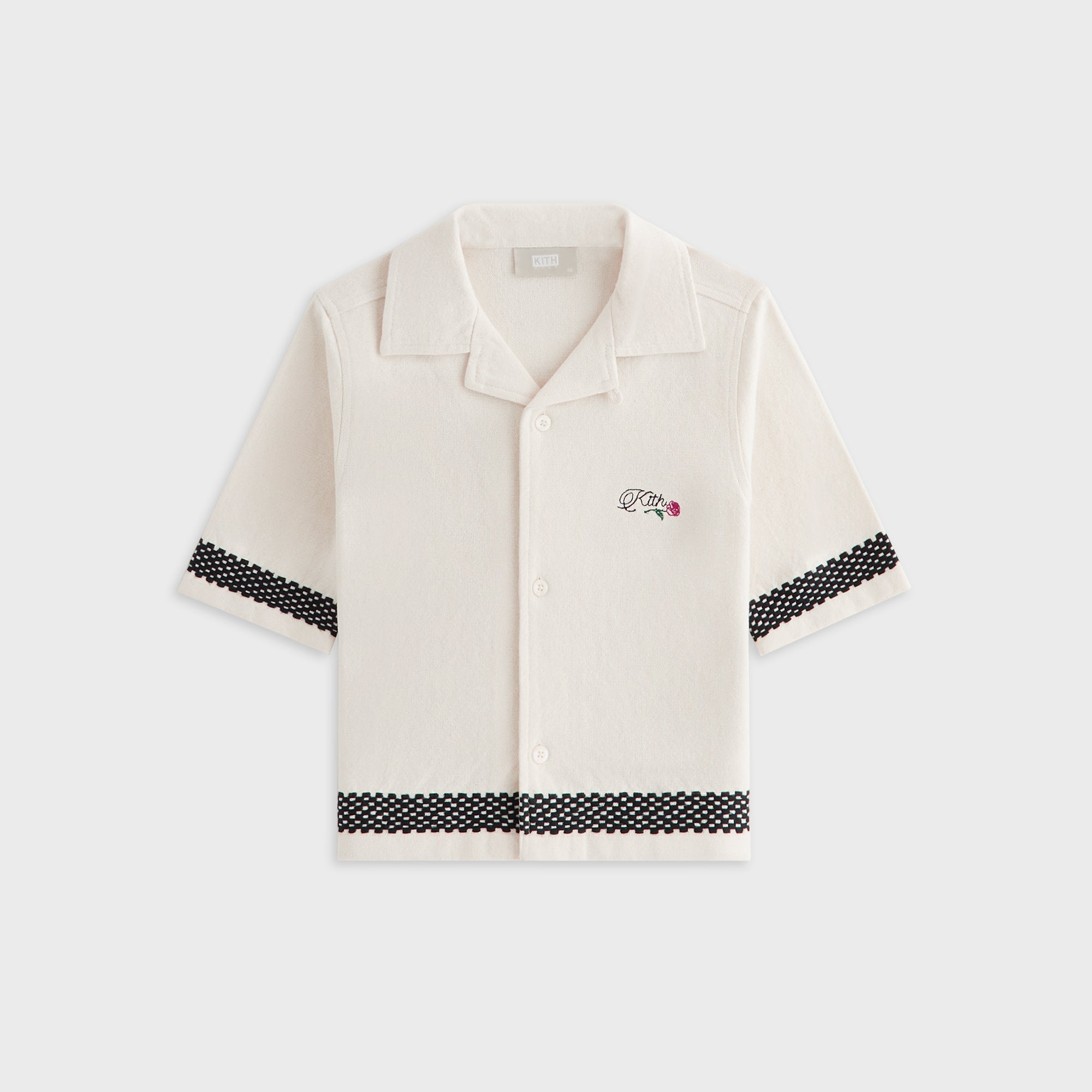 Kith Kids Novelty Logo Thompson Camp Shirt - Sandrift | Kith Sandrift
