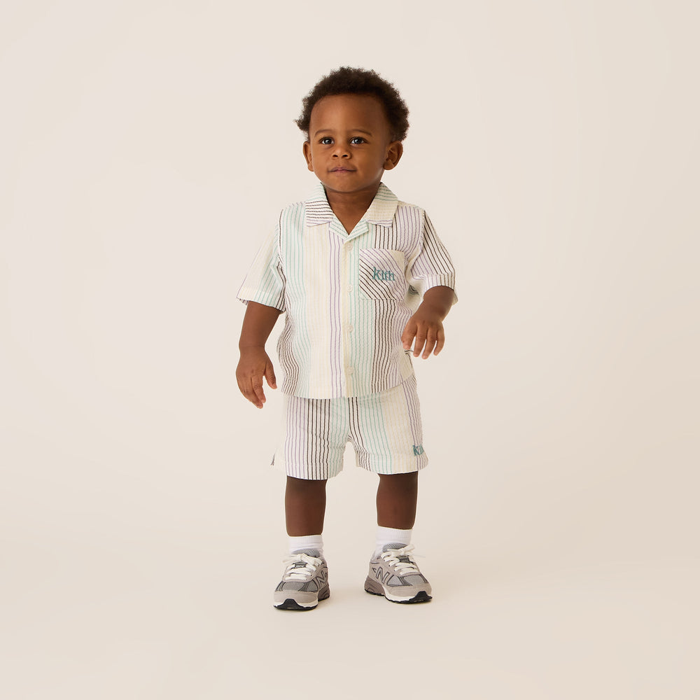 Kith Baby Striped Thompson Camp Short - Mykonos | Kith Mykonos
