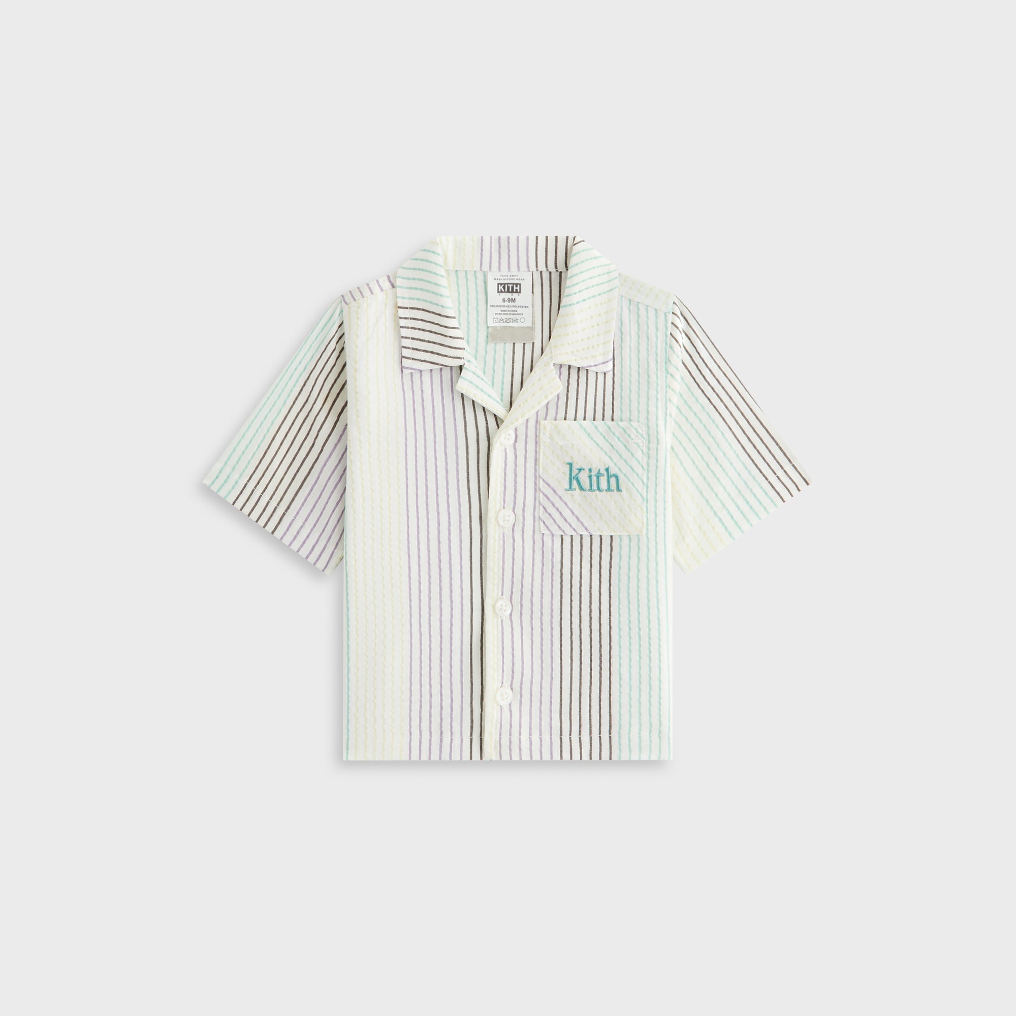 Kith Baby Striped Thompson Camp Shirt - Mykonos | Kith Mykonos