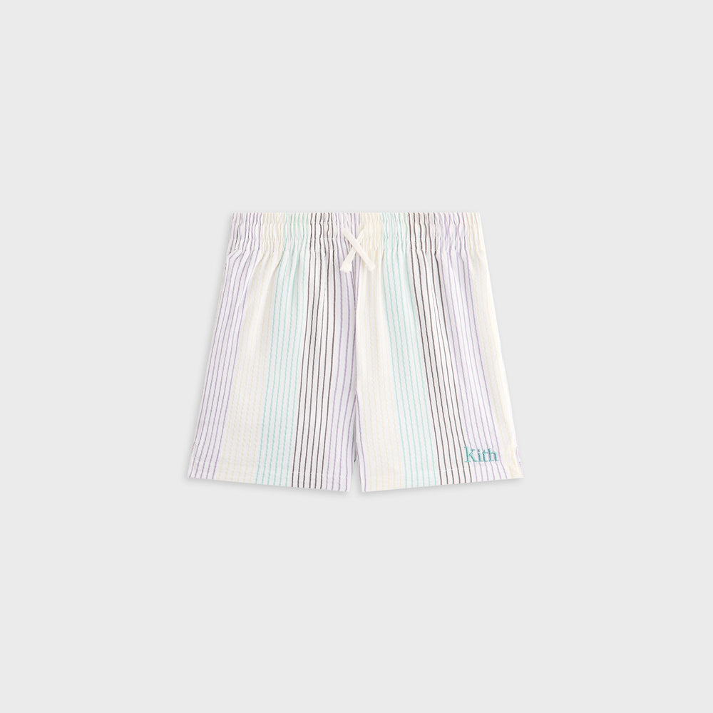 Kith Kids Striped Thompson Camp Short - Mykonos | Kith Mykonos