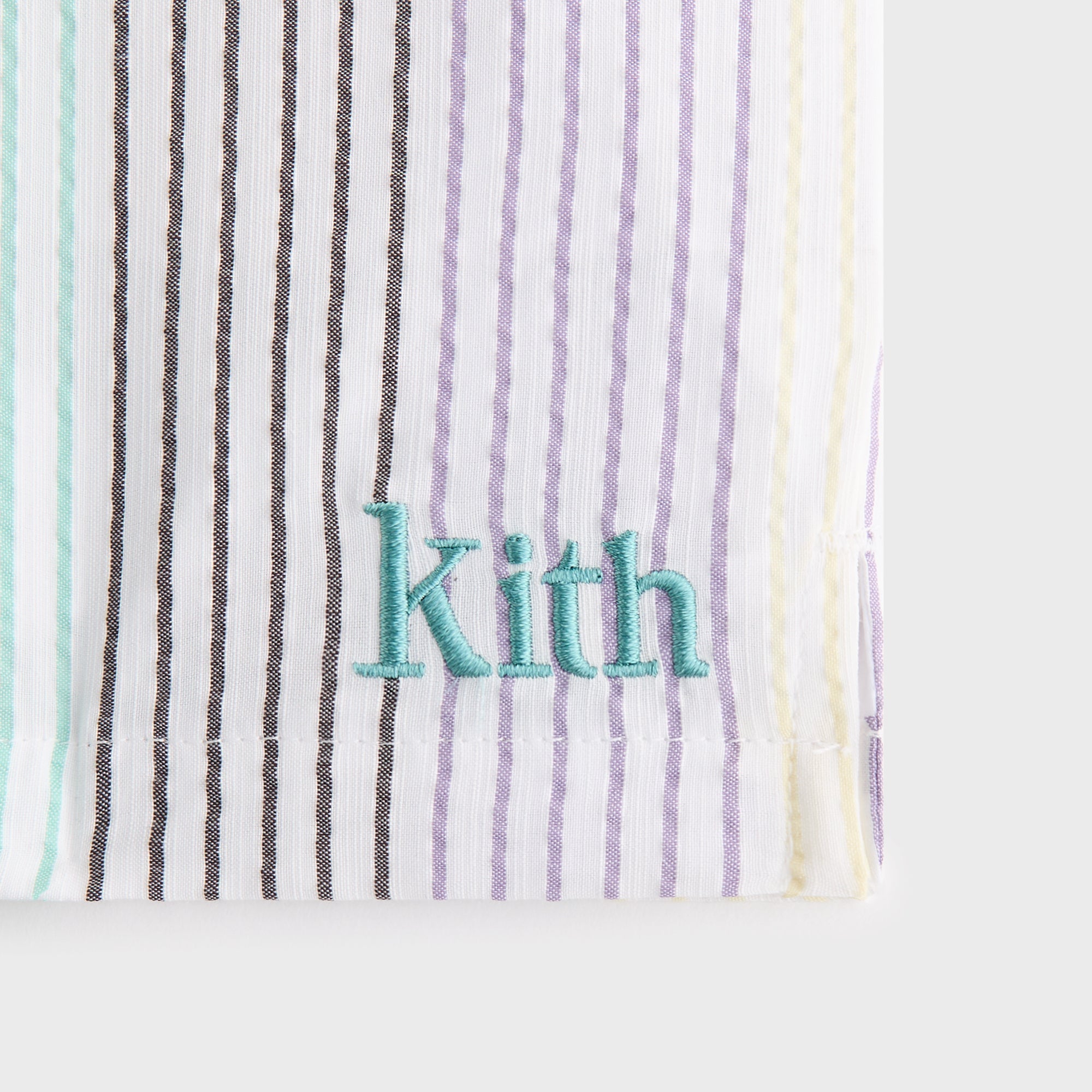 Kith Kids Striped Thompson Camp Short - Mykonos | Kith Mykonos