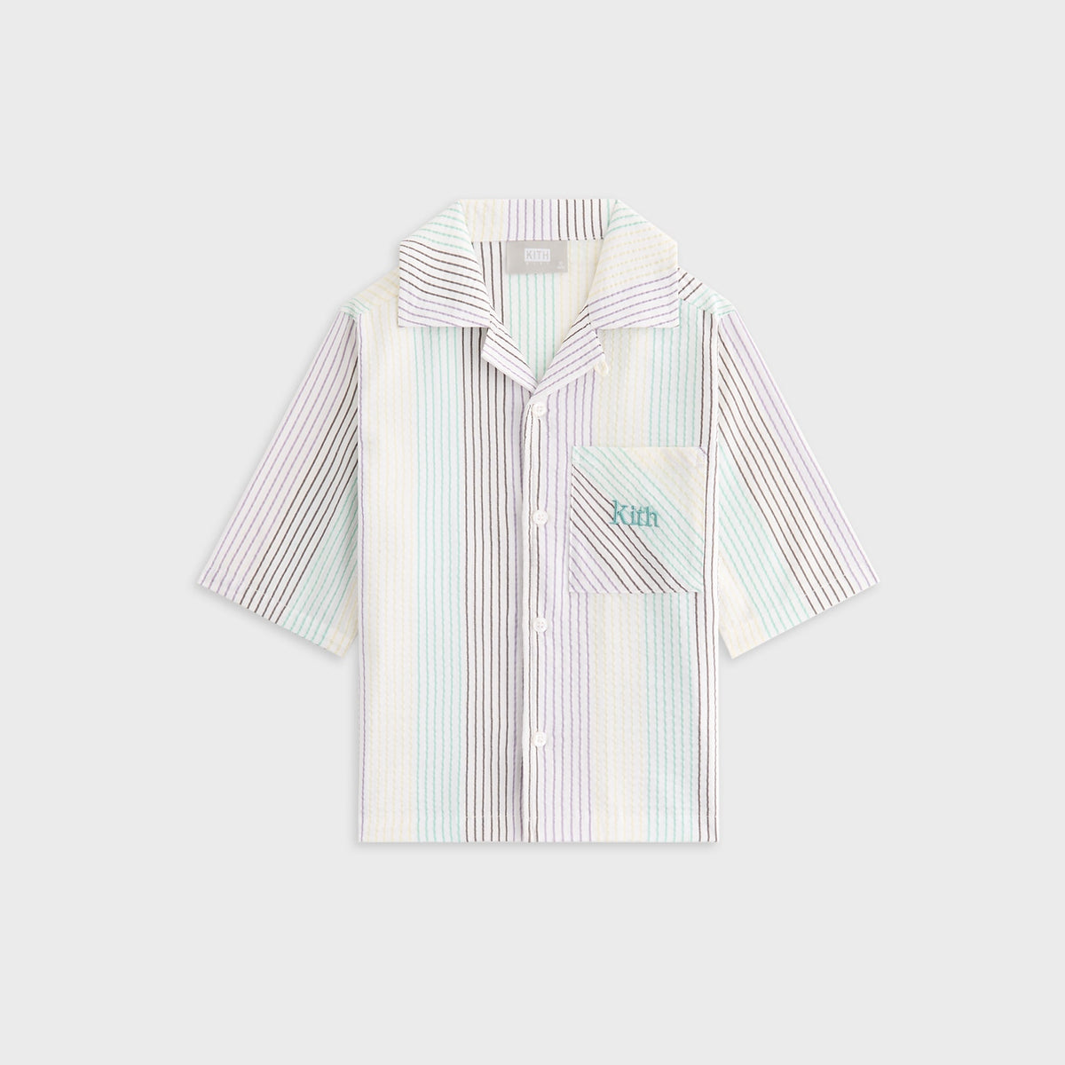 Kith Kids Striped Thompson Camp Shirt - Mykonos | Kith Mykonos